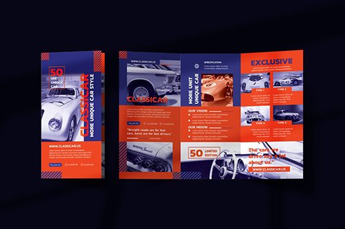 Automotive Show Trifold Brochure