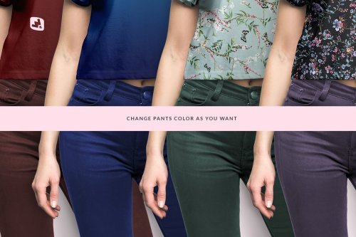 Female Crop Top Tshirt Mockup 4579900