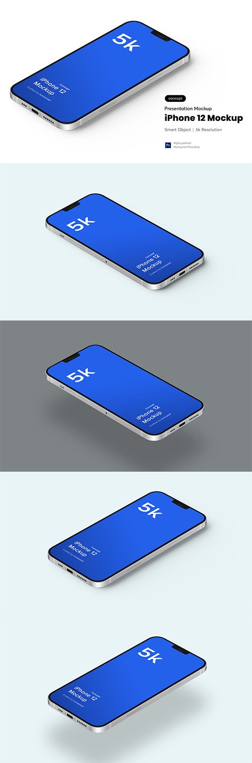 iPhone 12 psd Mockup 5.0 (Concept)