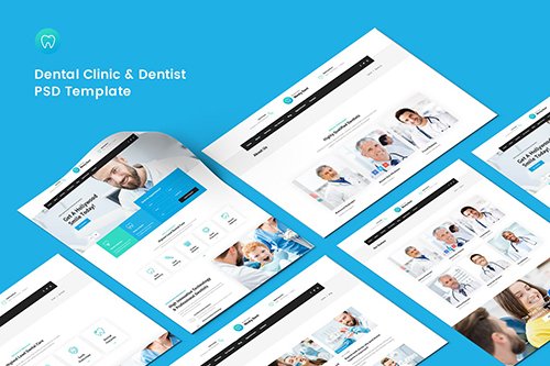 Dental Clinic & Dentist PSD Template