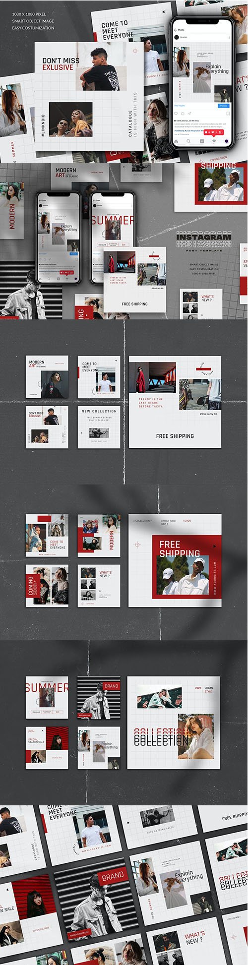 Minimal Instagram Post PSD Template