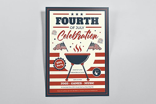 BBQ Celebration Fourth of July Flyers