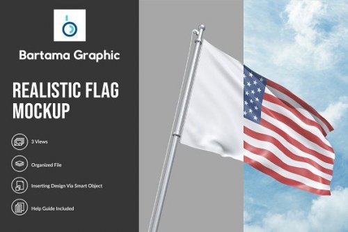 Realistic Flag Mockup 4654986