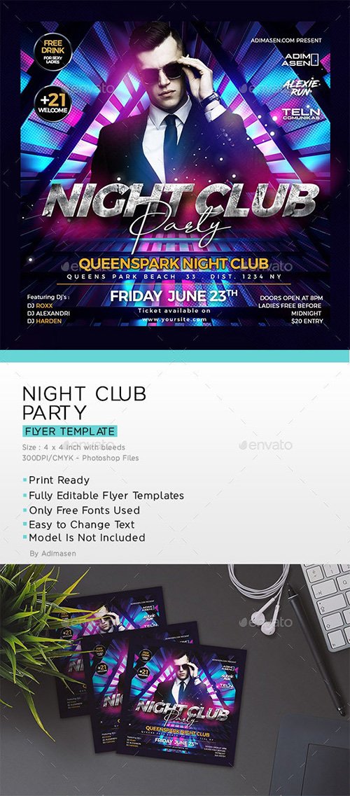 Night Club Flyer 23972037