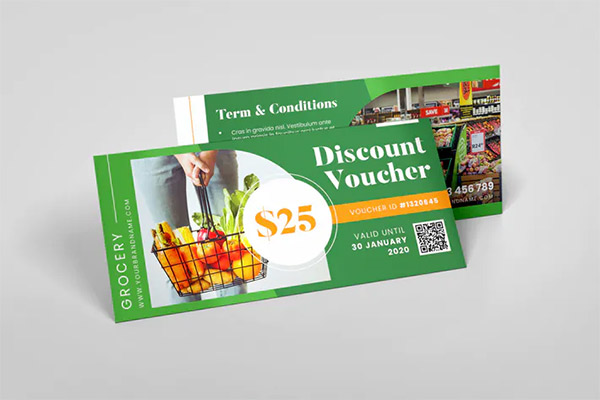 Grocery Supermarket AI and PSD Gift Voucher