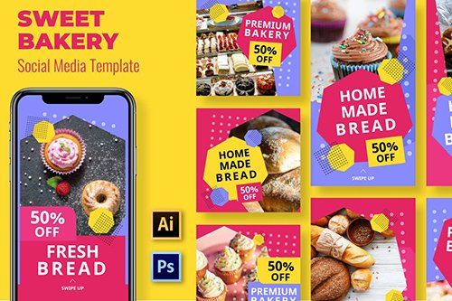 Bakery Social Media Template