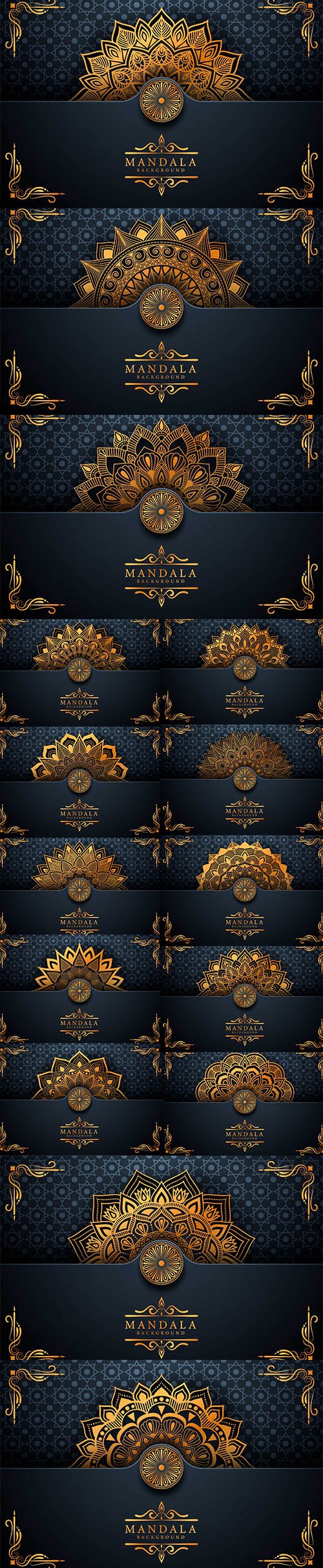 Flower Luxury Mandala Background Arabesque Style
