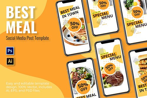 Meal Social Media Template