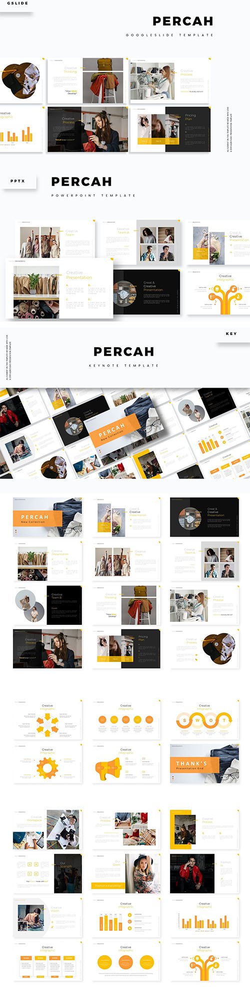 Percah Powerpoint, Keynote and Google Slide Template