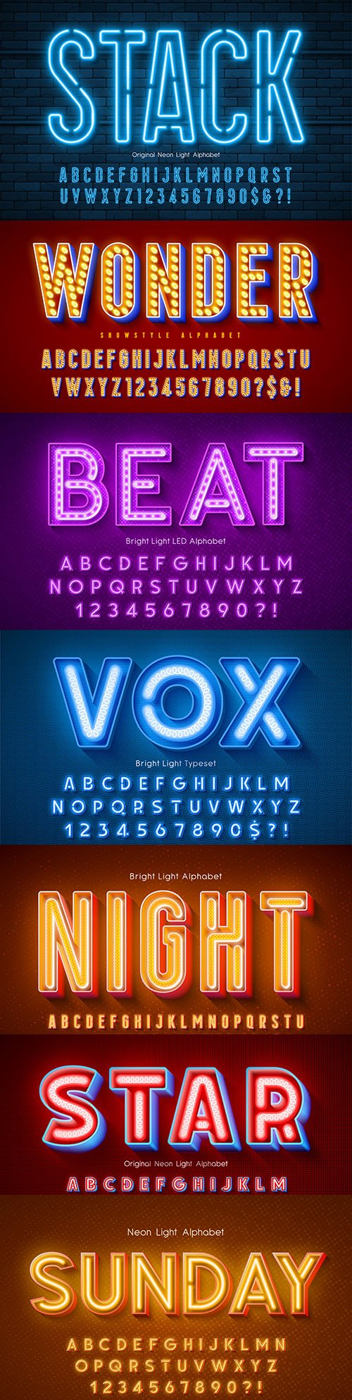 Editable font effect text collection illustration design 129
