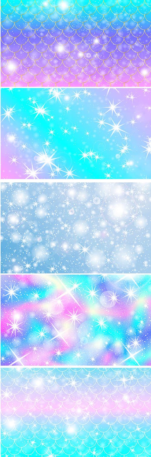 Unicorn and Mermaid Backgrounds