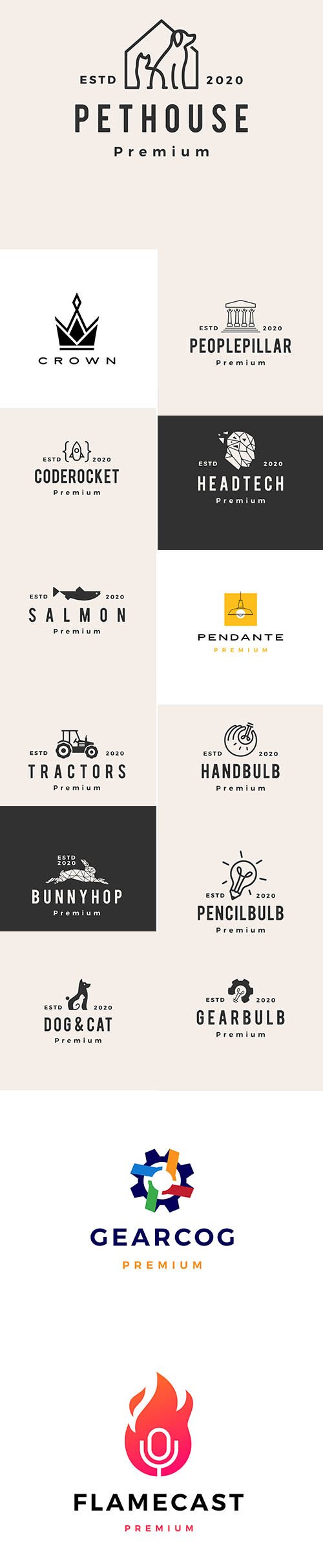 15 Vector Logo Icon Illustration