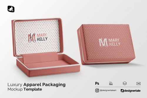 Luxury Apparel Packaging Mockup 4871436