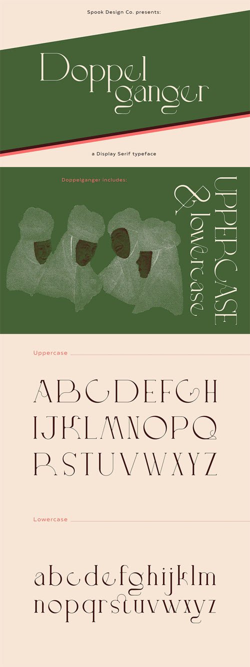 Doppelganger Display Serif Typeface