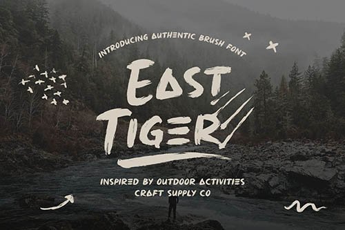 East Tiger - Authentic Brush Font