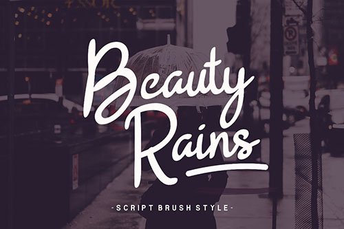 Beauty Rains Hand Drawn Script Fonts