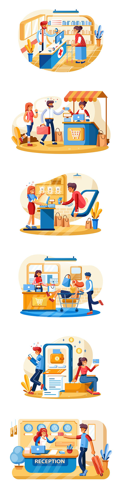 Payment System vector illustration concept