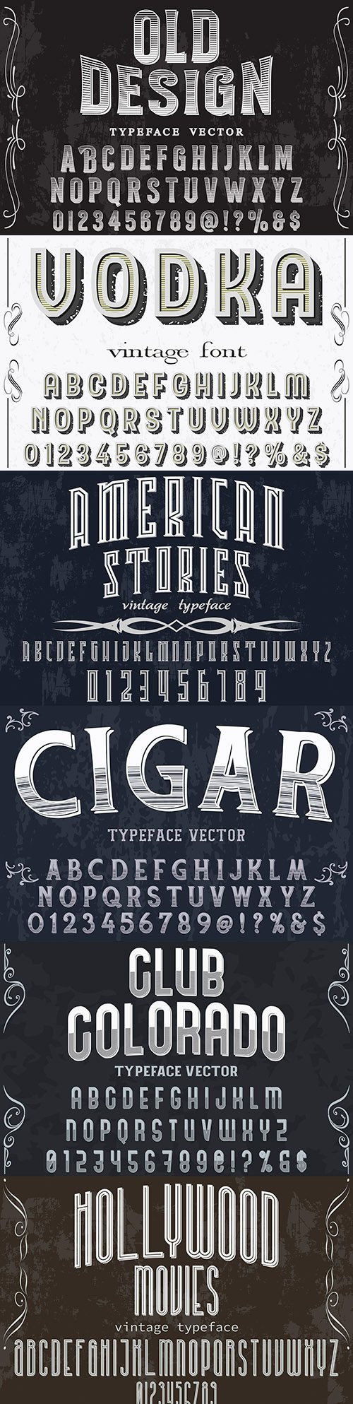 Editable font and alphabet collection illustration design