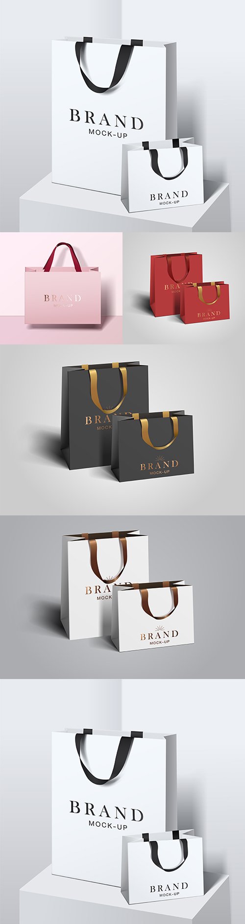 Bag for shopping empty paper bags branded template
