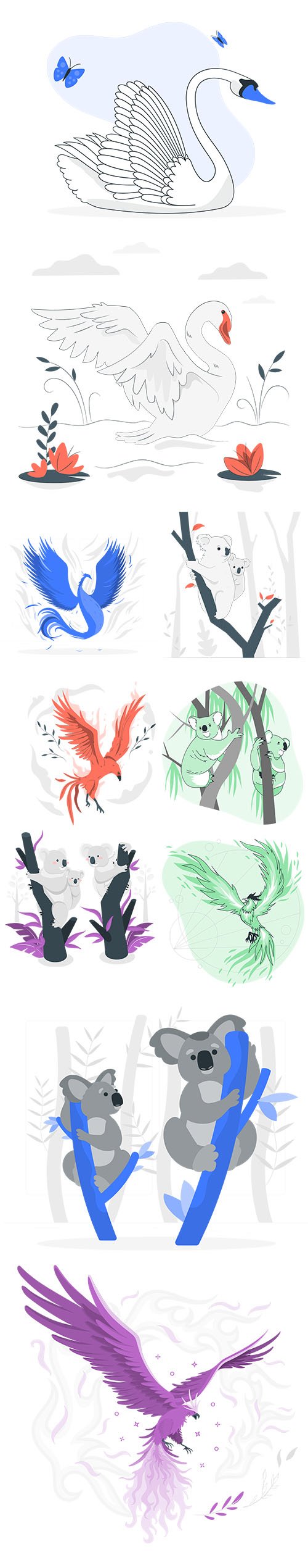 Colorful Animals Collection Set Vol 2