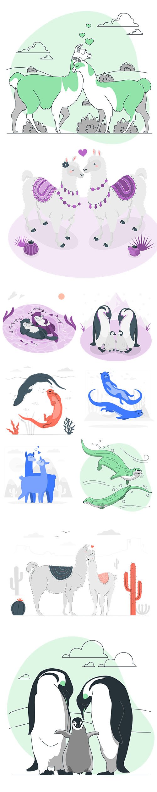 Colorful Animals Collection Set Vol 3