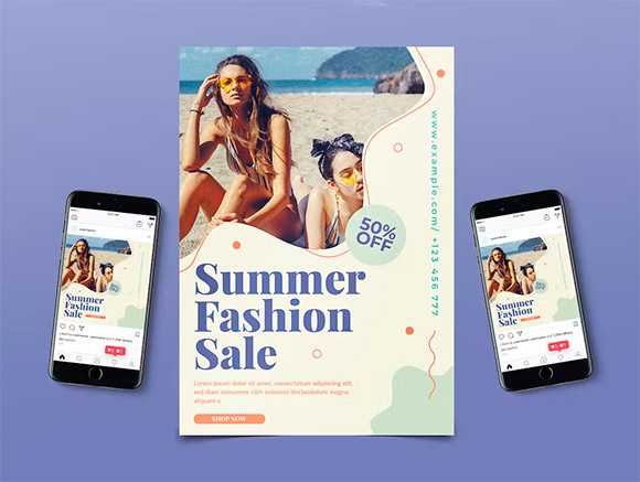 Summer Fashion Sale Flyer DCN87N8