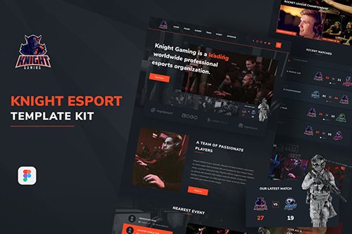 Knight eSport Web UI Kit