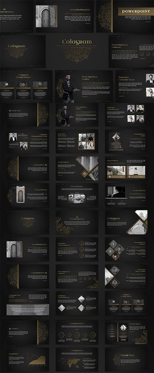 Cologram - Islamic Powerpoint Template