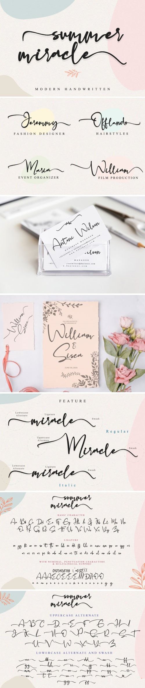 Summer Miracle - Modern Handwritten Font