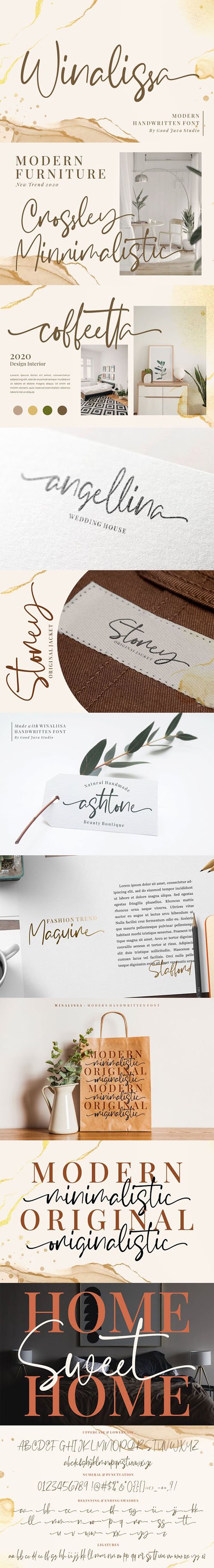 Winalissa - Modern Signature Font