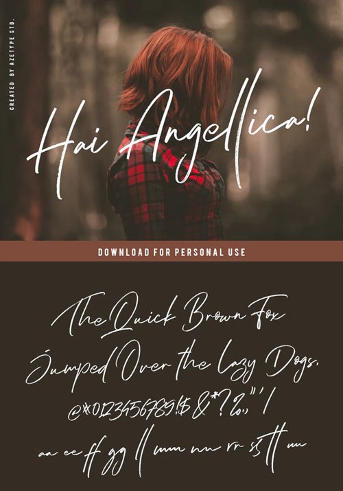 Hai Angellica Handwritten Font