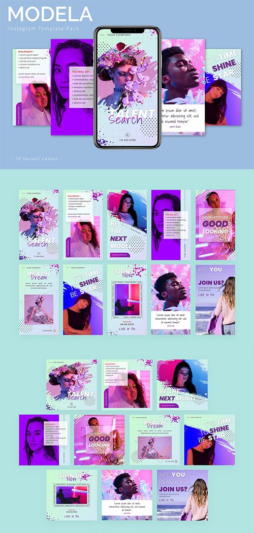 Modela - Instagram Template Pack