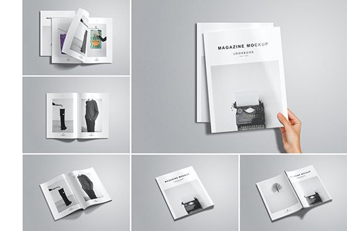 Us Letter magazine Mockup