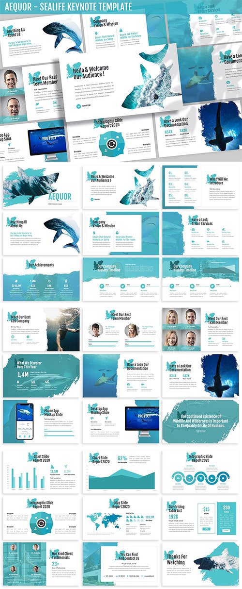 Aequor - Sealife Keynote Template