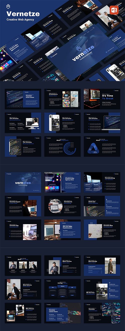 Vernetze - Creative Web Agency PowerPoint Template