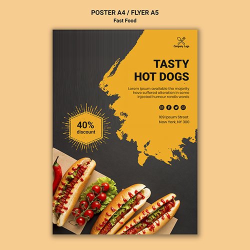 Fast Food Poster Psd Template