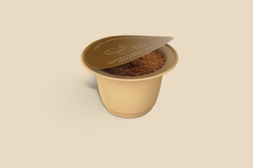 Coffee capsule mockup