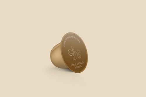 Coffee capsule mockup