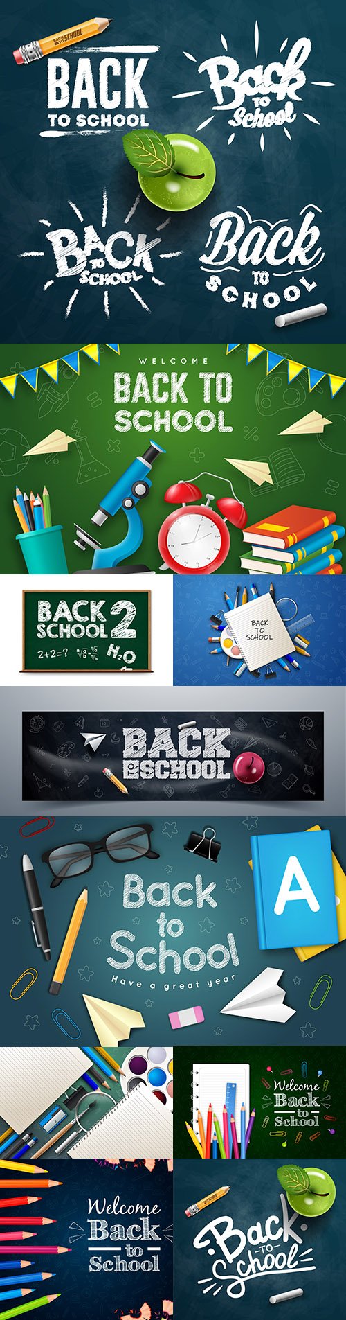 Back to school and accessories collection illustration 45