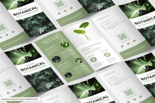 Bi-fold flyer mokup