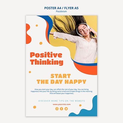 Positive Thinking Poster Style