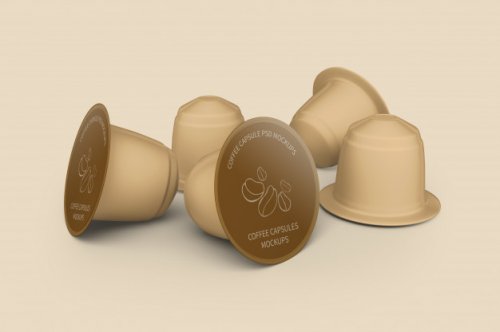 Coffee capsule mockup