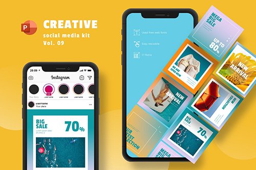 Creative Social Media Kit Vol. 09 - PowerPoint