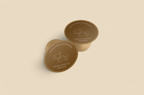 Coffee capsule mockup