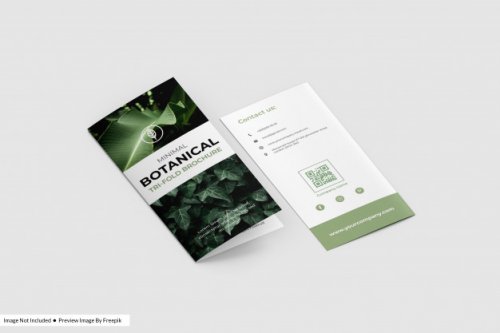 Bi-fold flyer mokup