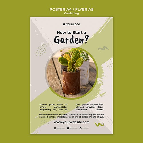 Gardening Poster Template