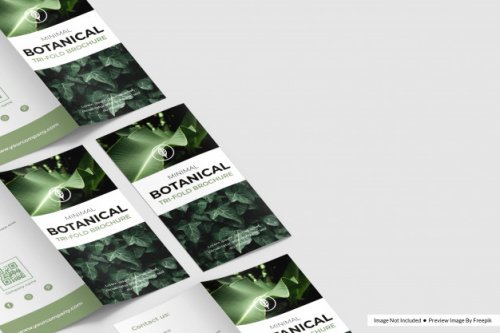 Bi-fold flyer mokup