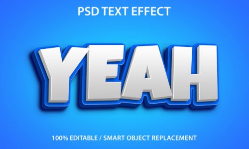 PSD text effect