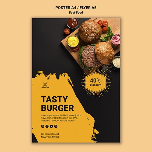 Fast Food Poster Template