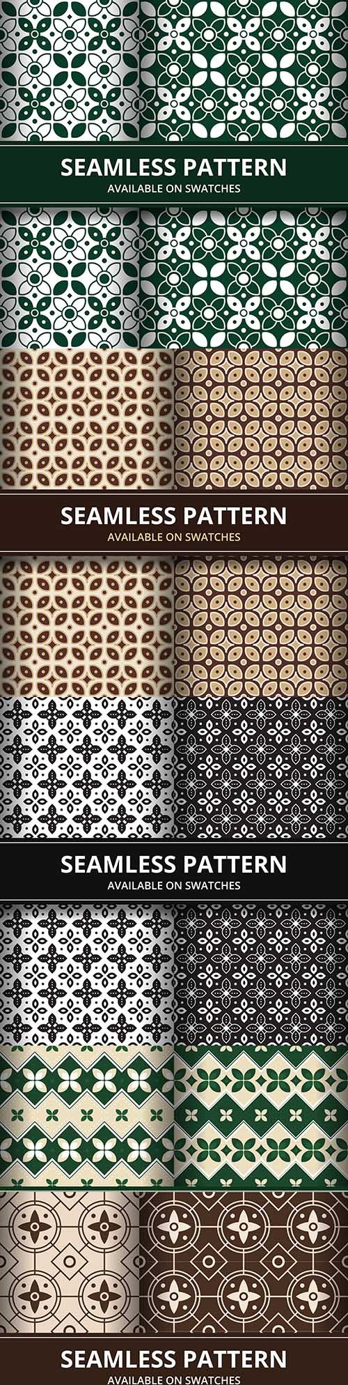 Elegant traditional batik seamless pattern classic motif